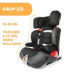 Chicco Oasys 23 FixPlus Evo 15-36 Kg Oto Koltuğu Jet Black