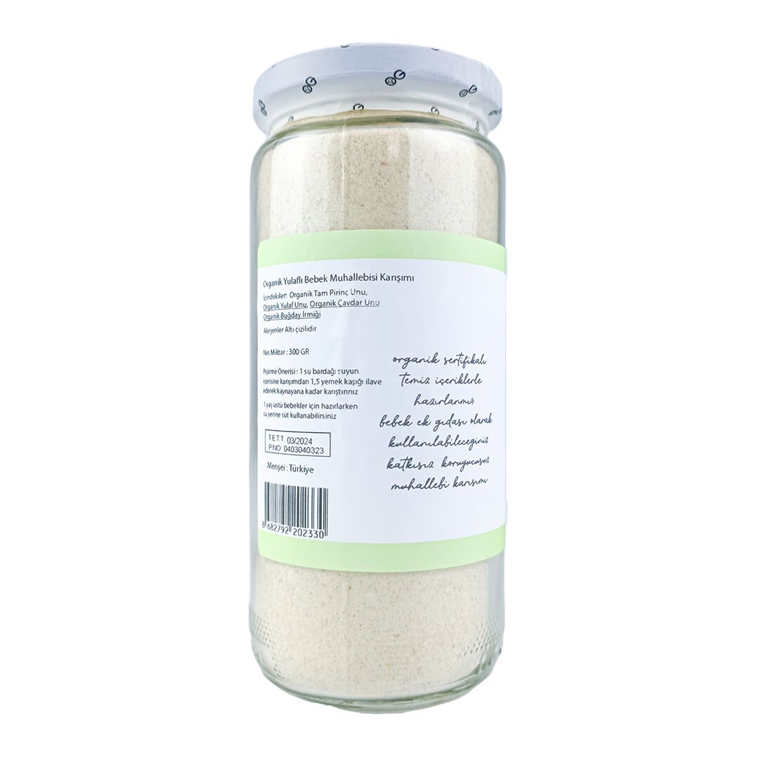 OG Natural Organik Yulaflı Bebek Muhallebisi Karışımı 300 Gr