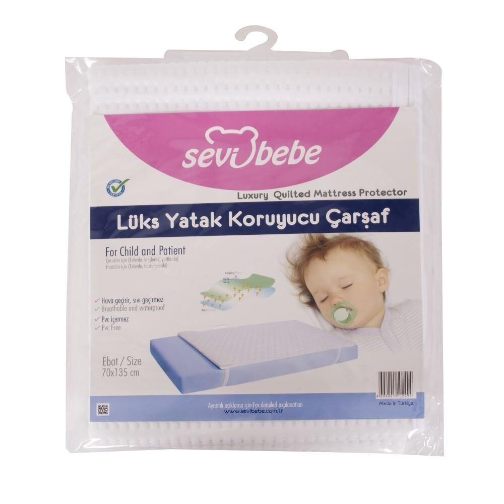 Sevi Bebe Lüks Yatak Koruyucu Çarşaf Alez (70x100) ART-244