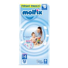 Molfix Bebek Bezi Fırsat Paketi 4+ Beden 9-16 Kg 52 Adet