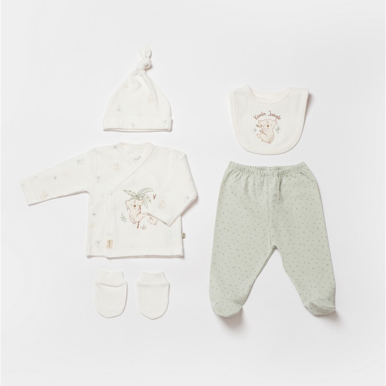 Bibaby Biorganic Koala Jungle 5'Li Hastane Çıkış Seti 62325 Mint