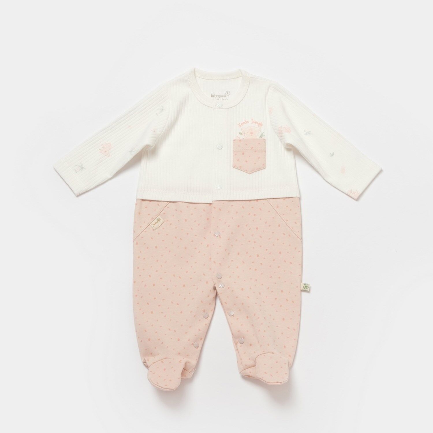 Bibaby Biorganic Koala Jungle Bebek Tulum 60733 Pembe