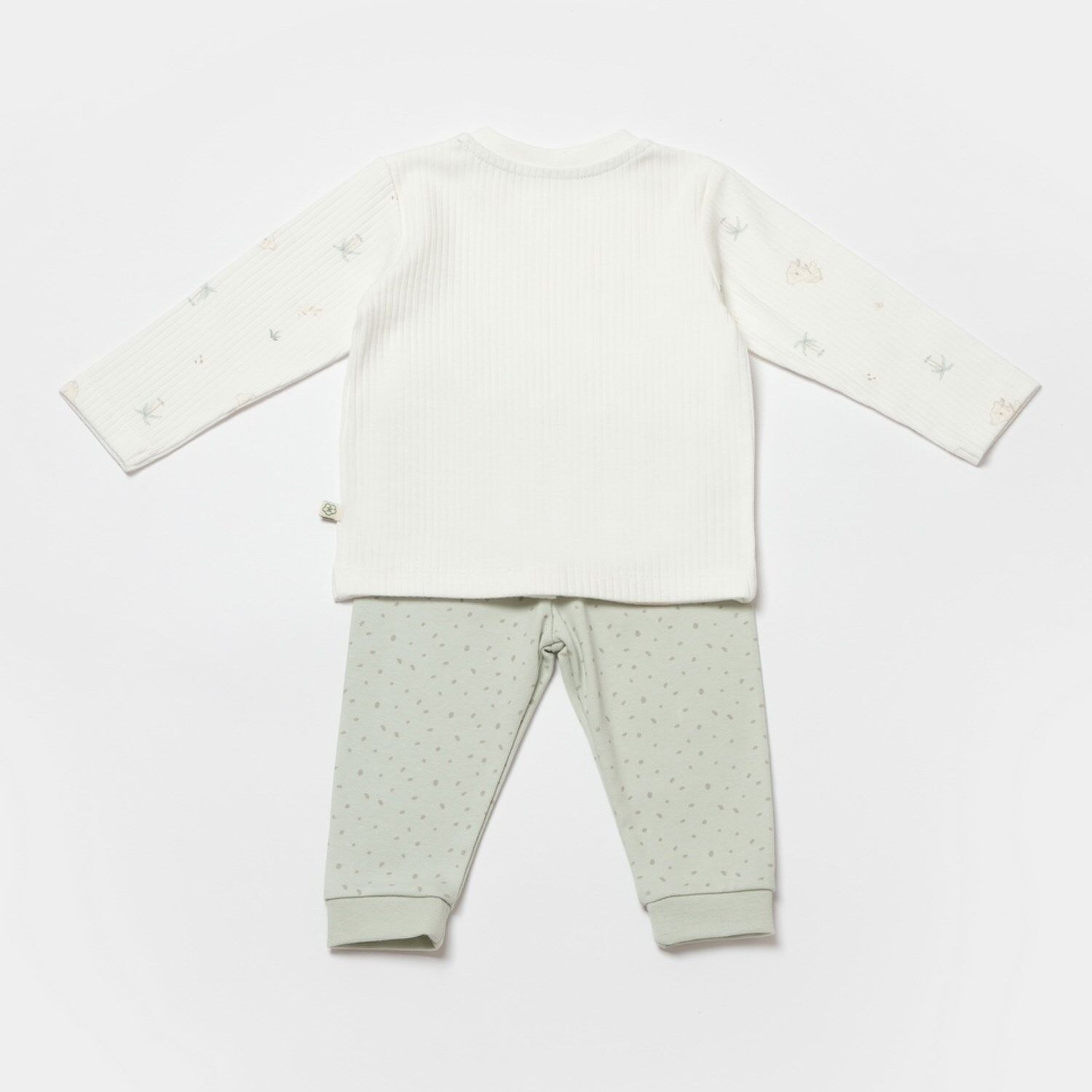 Bibaby Biorganic Koala Jungle Bebek Pijama Takımı 59777 Mint