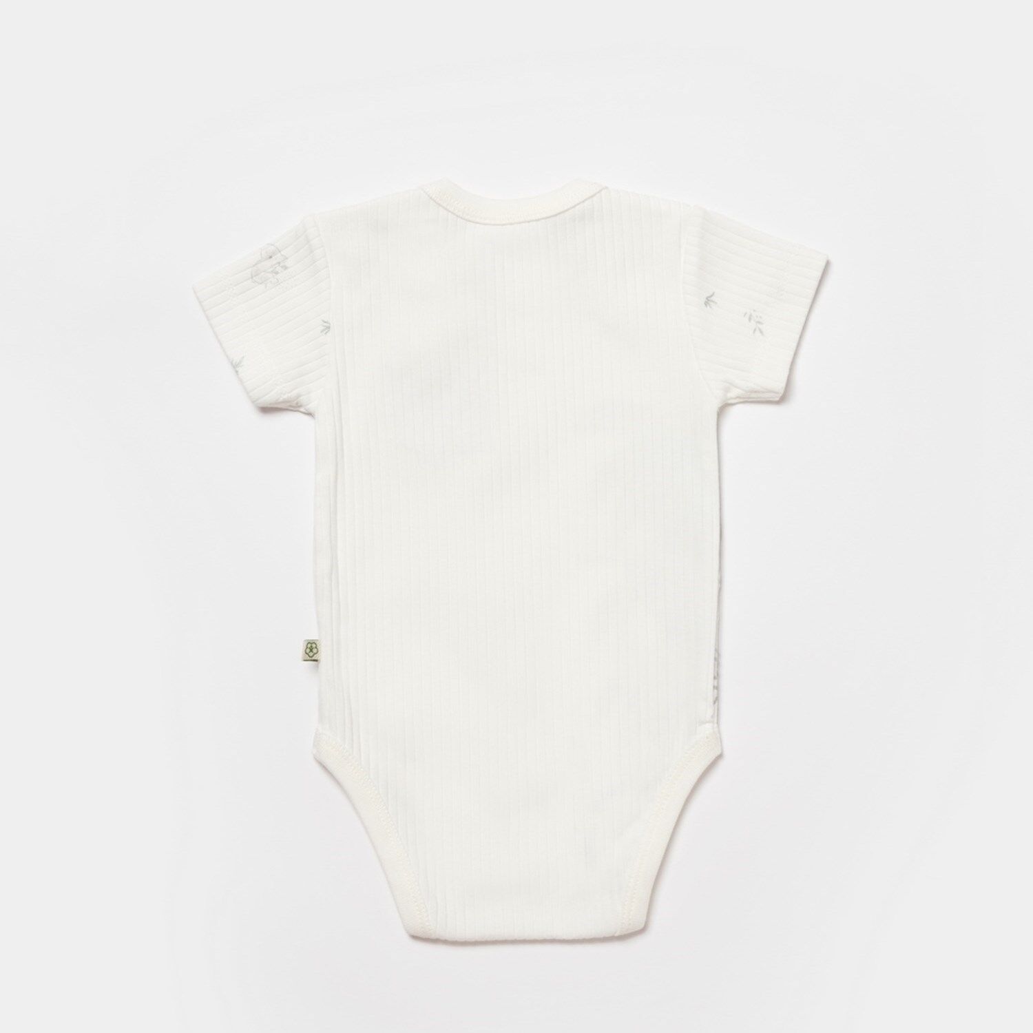 Bibaby Biorganic Koala Jungle Kısa Kol Bebek Body 56968 Gri