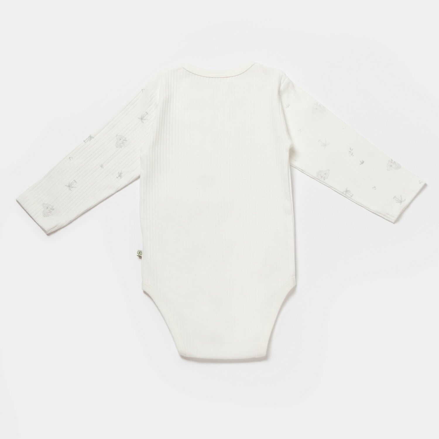 Bibaby Biorganic Koala Jungle Uzun Kol Bebek Body 56973 Gri