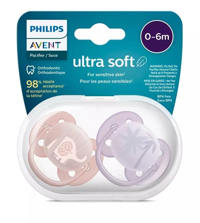 Philips Avent Ultra Yumuşak Emzik 0-6 Ay Kız