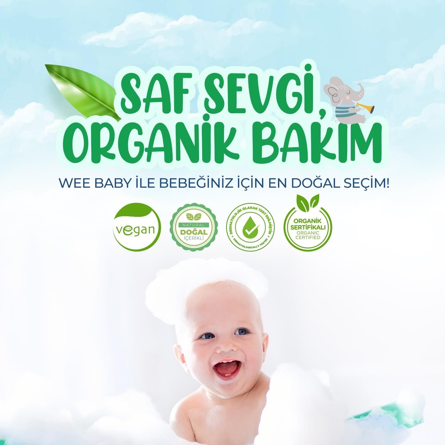 Wee Baby Bebek Saç ve Vücut Şampuanı 500 ml