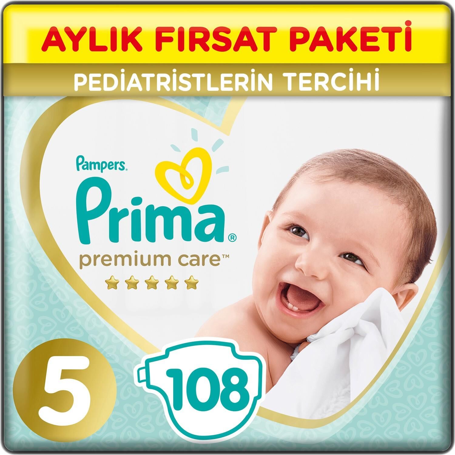 Prima Premium Care Aylık Fırsat Paketi 5 Beden 108 Adet