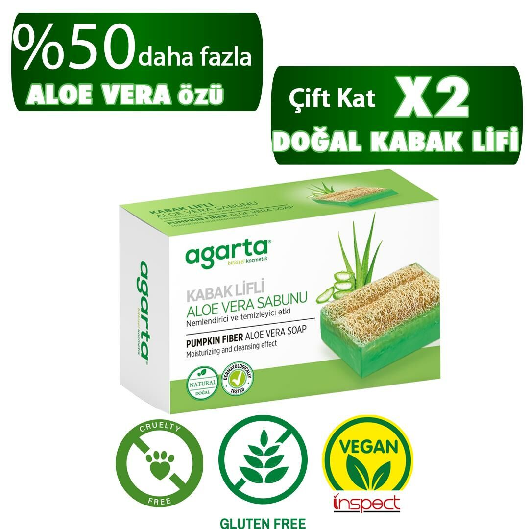 Agarta Kabak Lifli Aloe Vera Sabunu 125 Gr