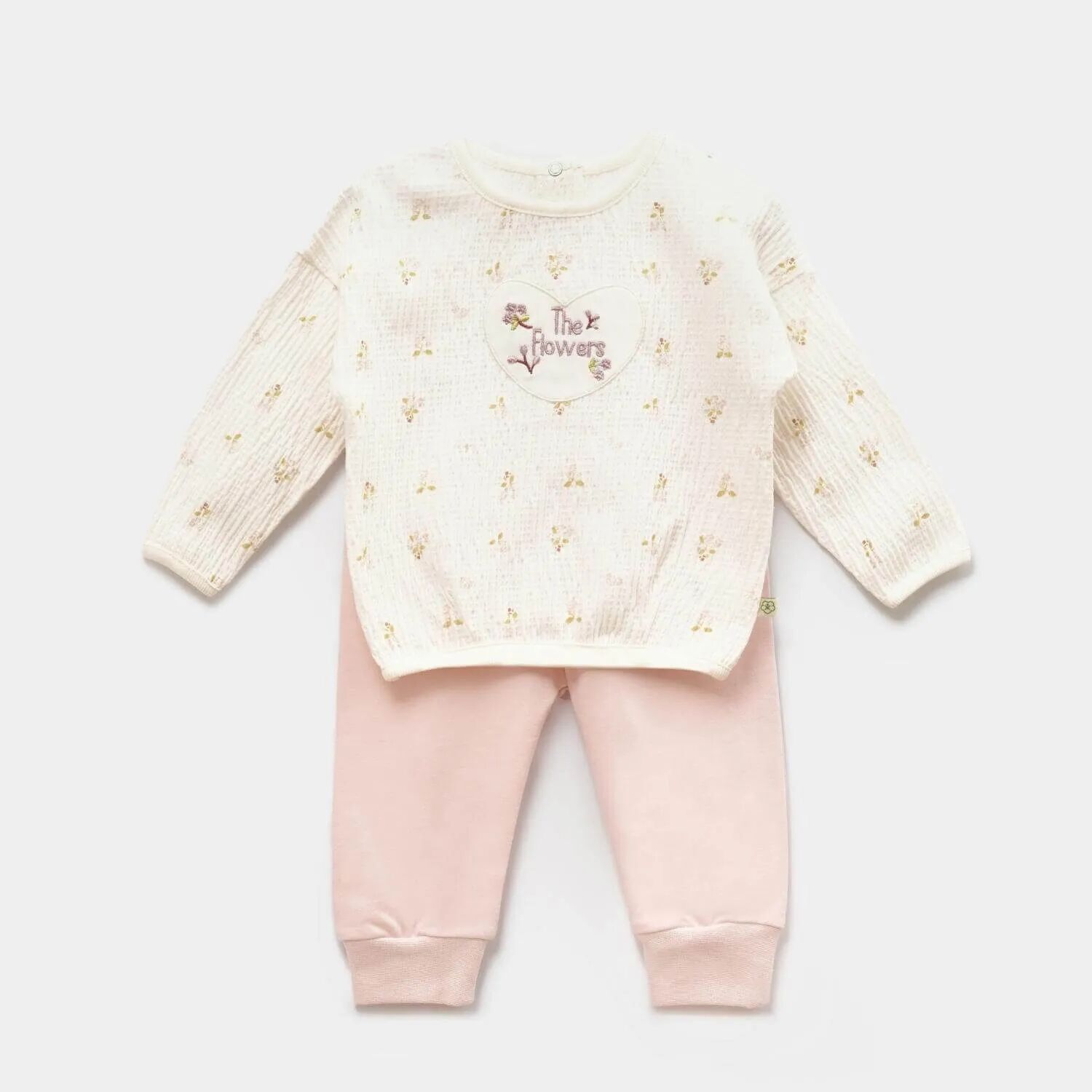 Bibaby Biorganic The Flowers 2'Li Takım 59765 Ekru Pembe