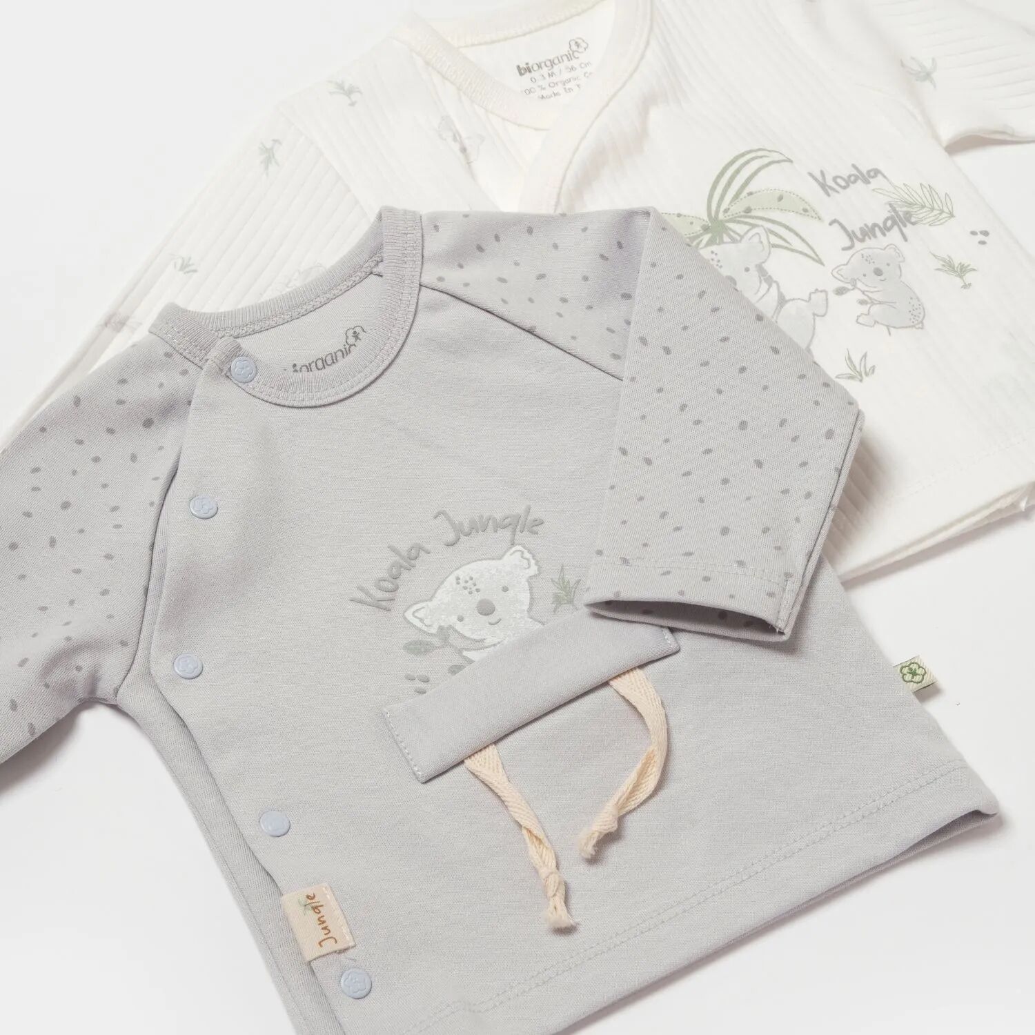 Bibaby Biorganic Koala Jungle 2'Li Zıbın 73316 Gri