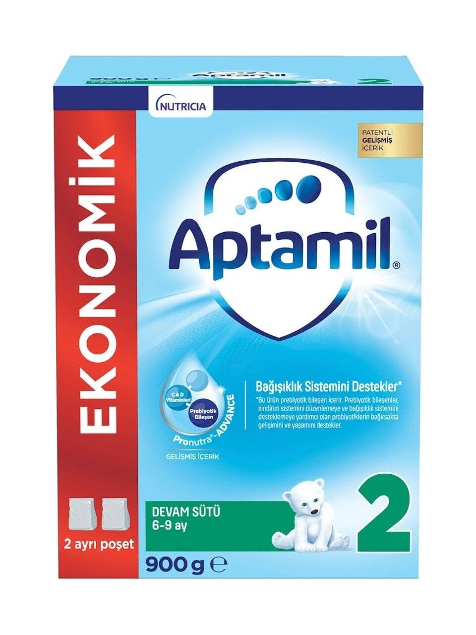 Aptamil Devam Sütü Maması No2 6-9 Ay 900 Gr