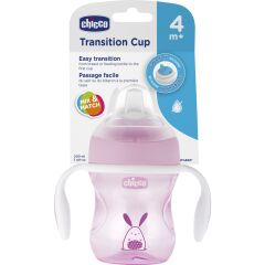 Chicco Yumuşak Uçlu Geçiş Bardağı 4 Ay+ 200 ml Kız