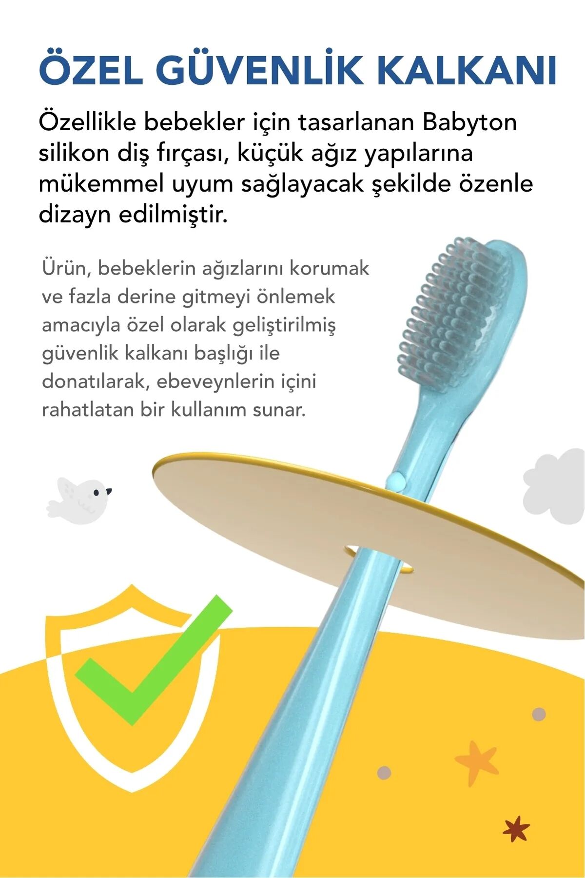 Babyton Silikon Diş Fırçası