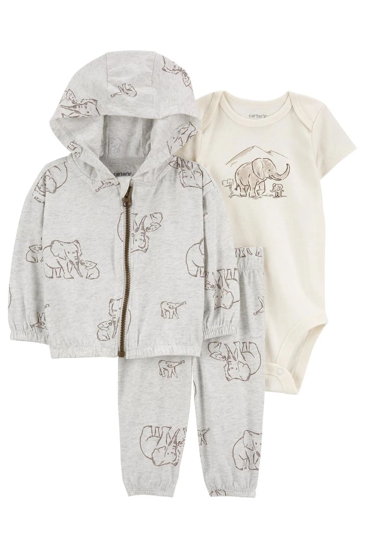 Carter's Layette Bebek 3'lü Hırkalı Set 1R041610 Gri