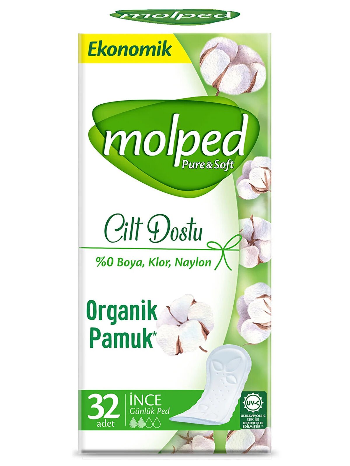 Molped Pure&Soft Cilt Dostu Ped Eko 32 Adet