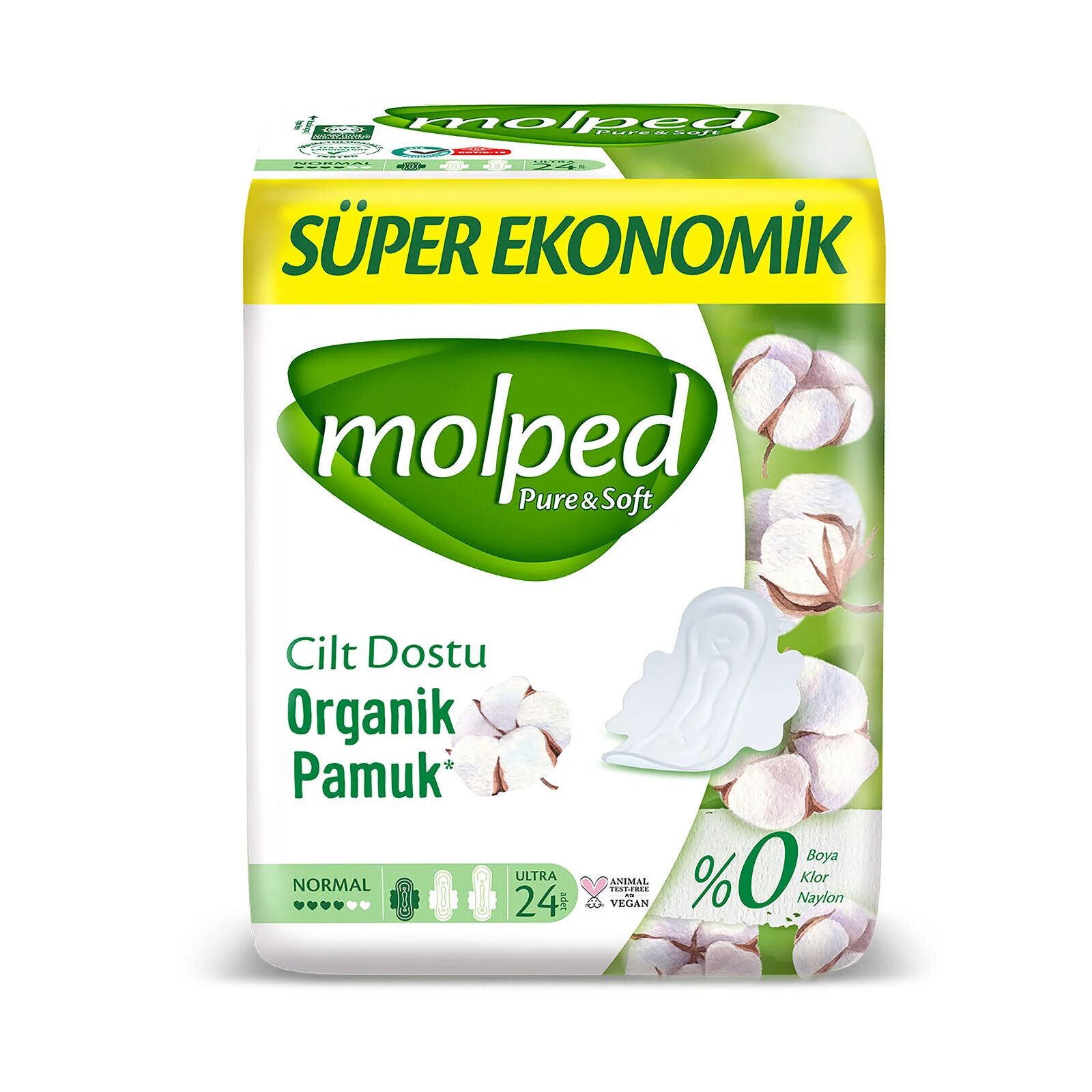 Molped Pure&Soft Normal Ped Süper Eko 24 Adet