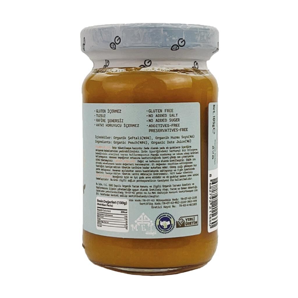 OG Natural Organik Hurmalı Şeftali Püresi 105 Gr