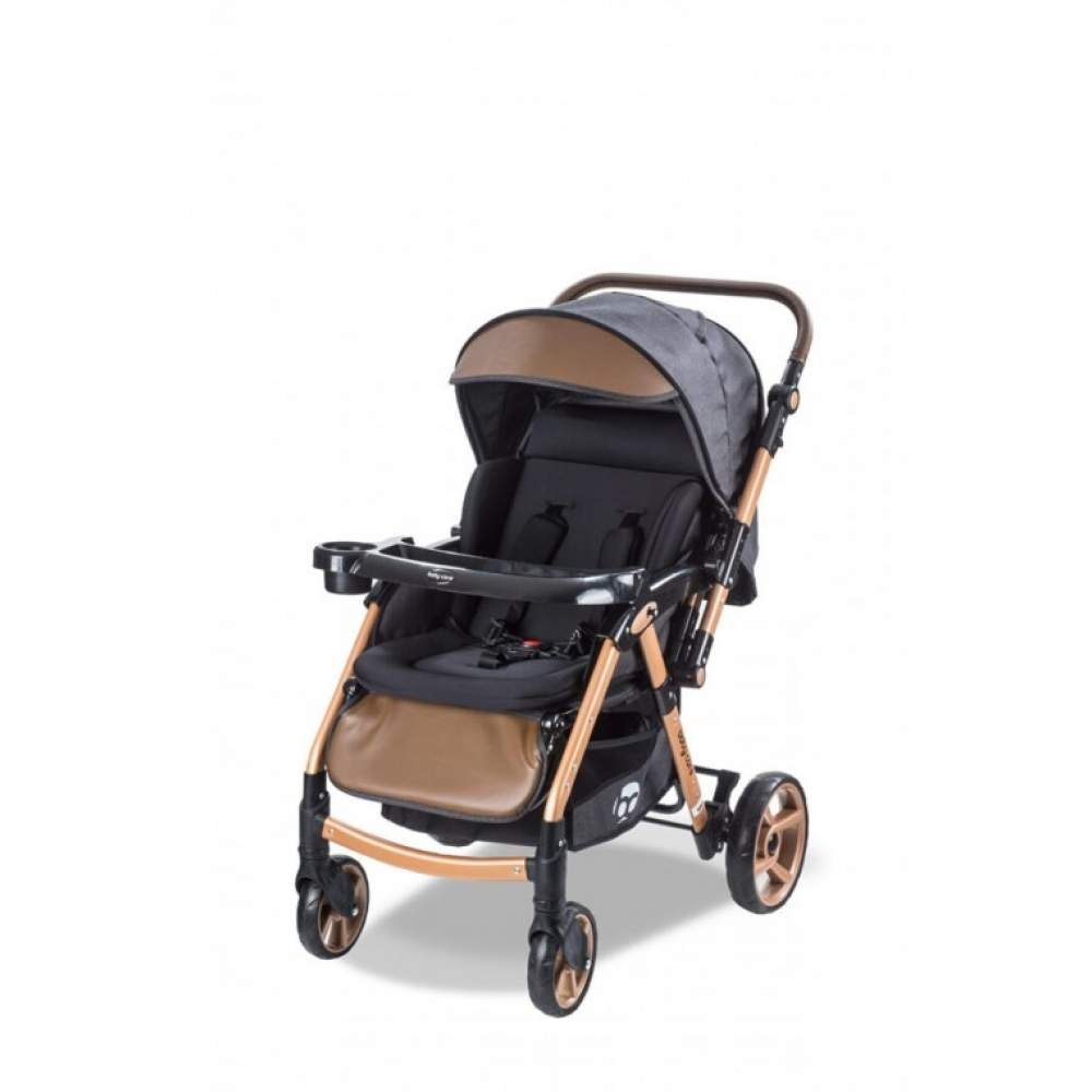 Baby Care 500 Combo Maxi Pro Çift Yönlü Puset Gold Siyah