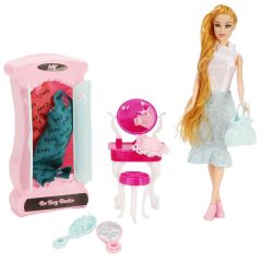 Oydaş Cindy Doll Dolaplı Makyaj Masalı Bebek