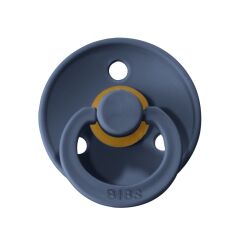 Bibs Colour Kauçuk Emzik 0-6 Ay Steel Blue