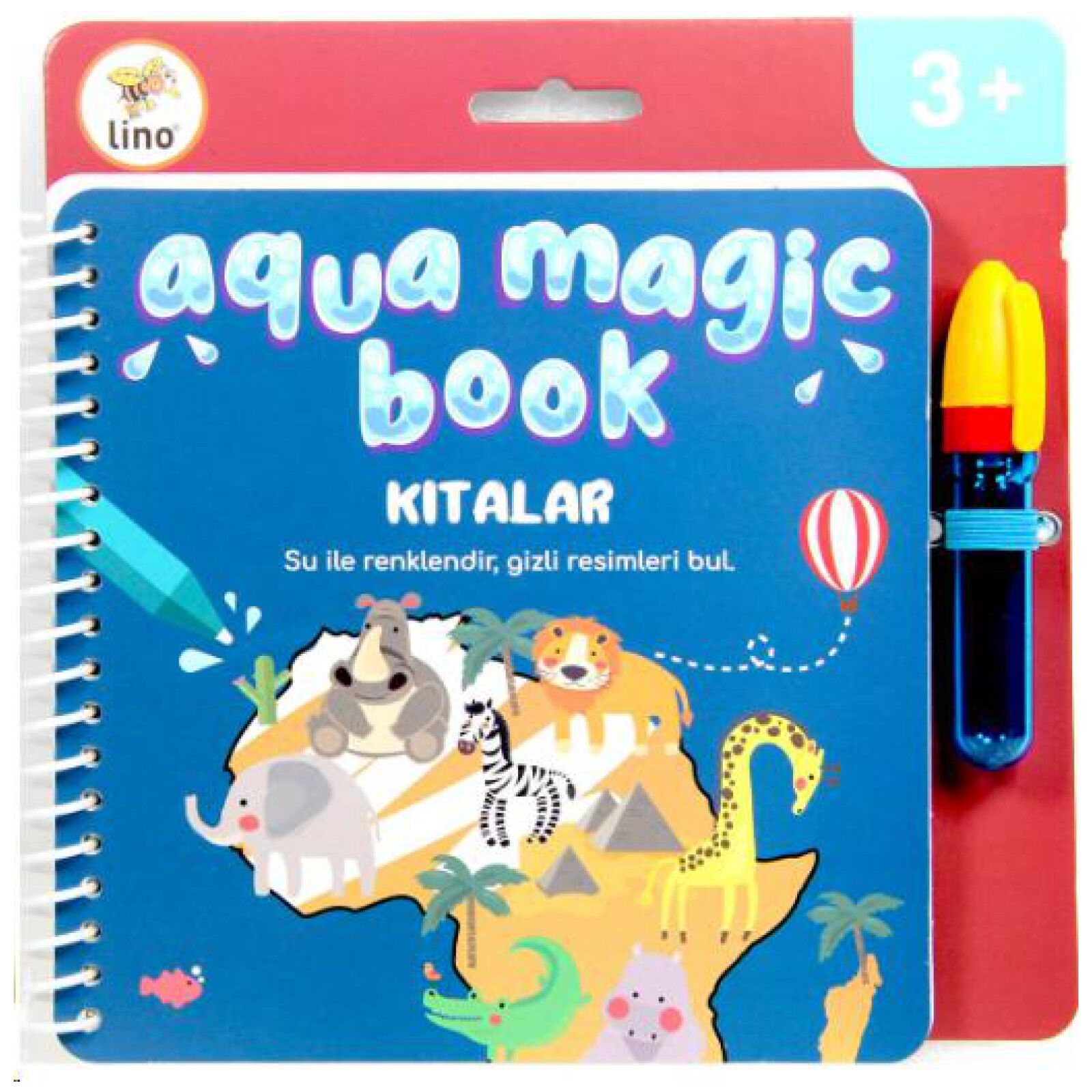 Lino Aqua Magic Book Sihirli Boyama Kitabı Kıtalar