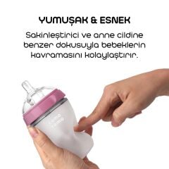 Comotomo Antikolik Silikon Biberon 150 ml 0-3 Ay Pembe