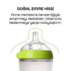 Comotomo Antikolik Silikon Biberon 150 ml 0-3 Ay Yeşil