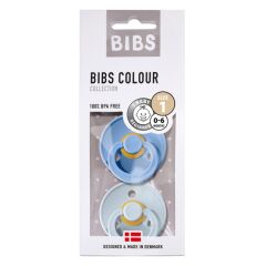 Bibs Colour Kauçuk Emzik 2li 0-6 Ay Sky Blue / Baby Blue