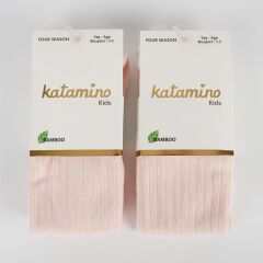 Katamino Beyza Kız Bambu Külotlu 1-5 Yaş K30205 Pudra