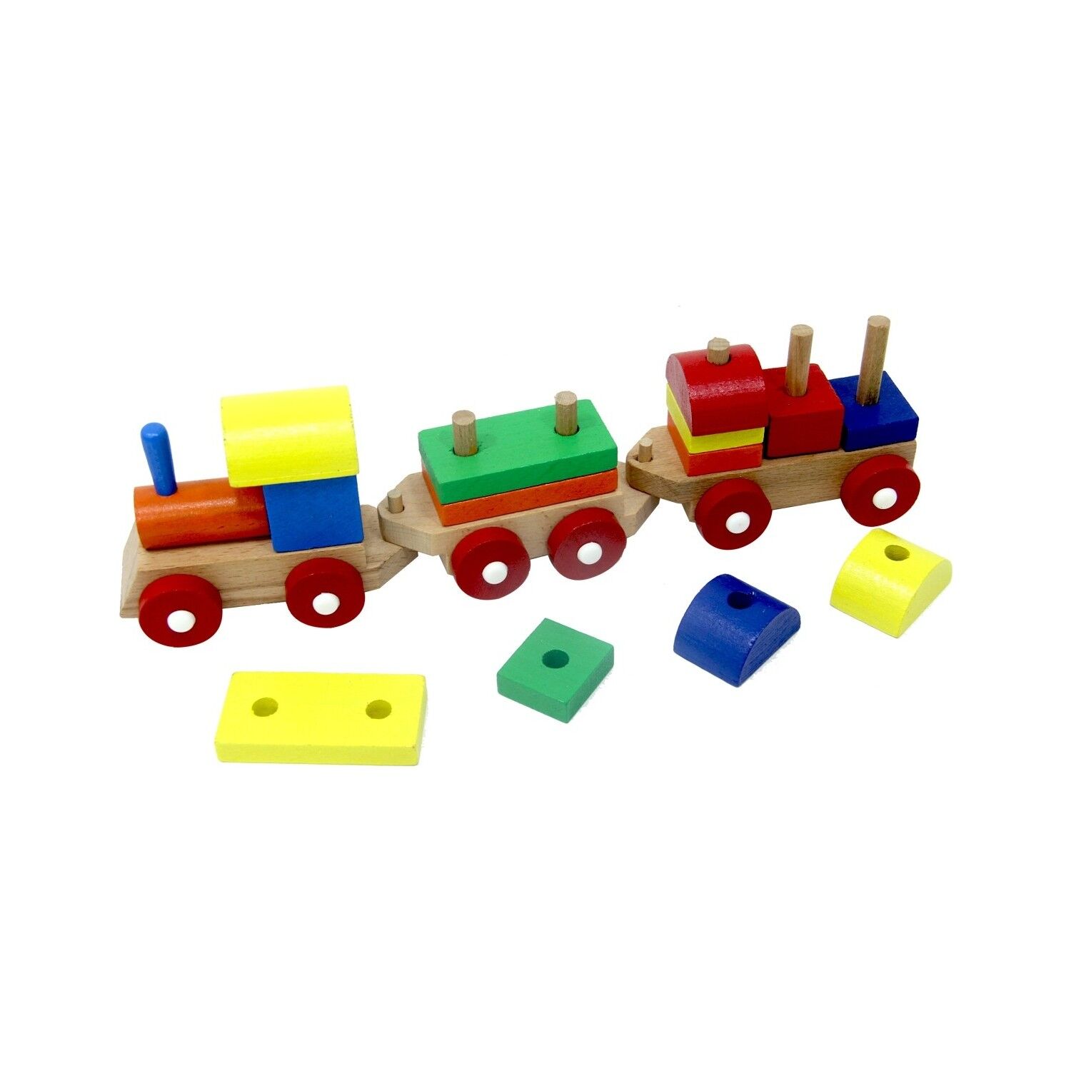 PlayWood Eğitici Ahşap Bloklu Bultak Tren 351