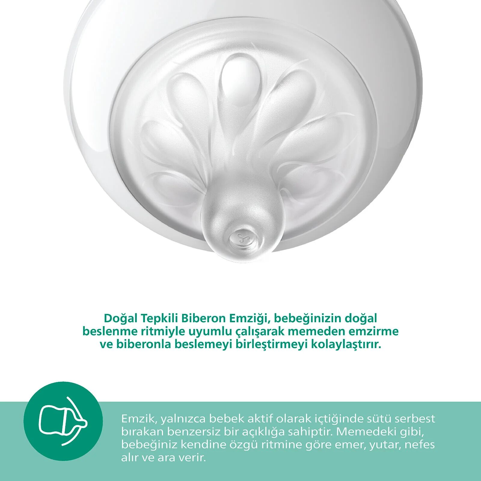 Philips Avent Doğal Tepkili Natural Response Cam Biberon 120 ml 0+ Ay