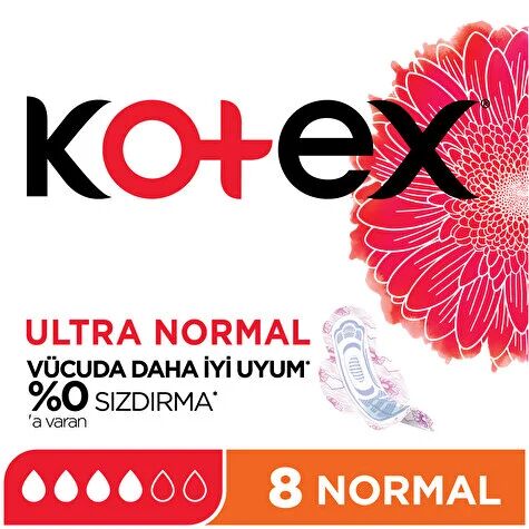 Kotex Ultra Single Normal Ped 8 Adet