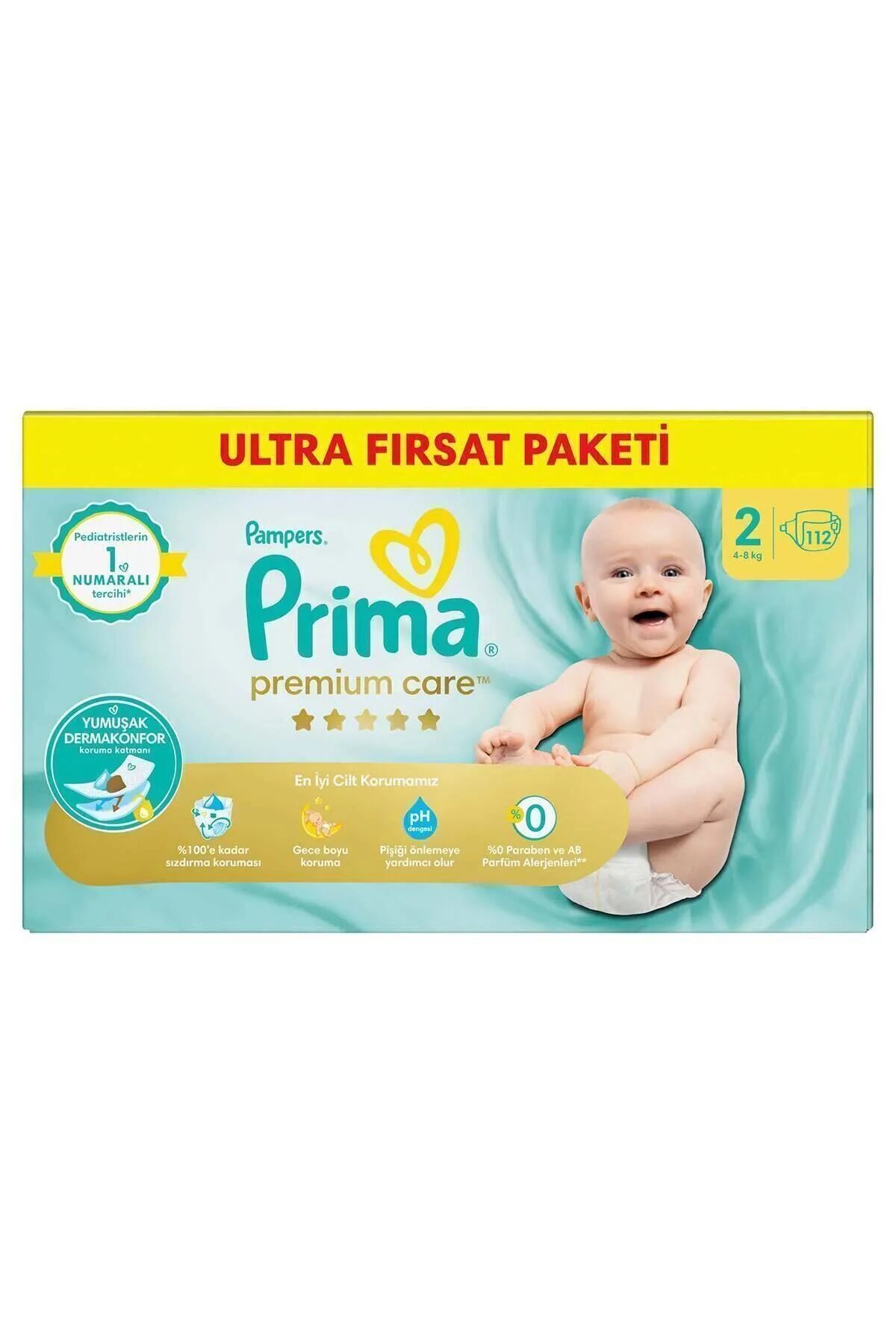 Prima Premium Care Bebek Bezi Fırsat Paketi 2 Beden 112 Adet