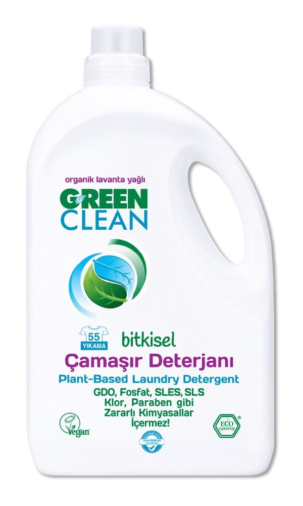 Green Clean Bitkisel Çamaşır Deterjanı 2750 ml (55 Yıkama)