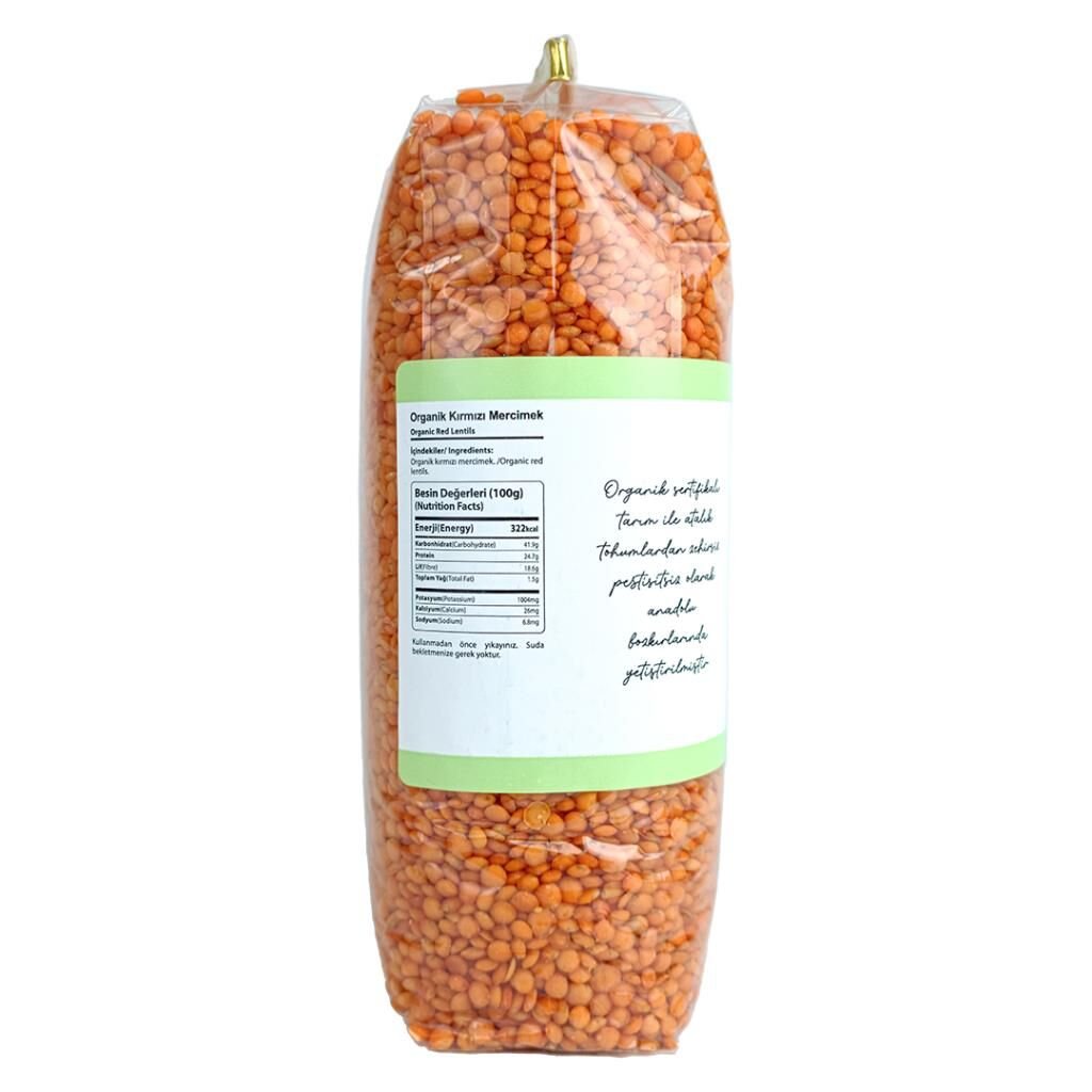 OG Natural Organik Kırmızı Mercimek 900 Gr